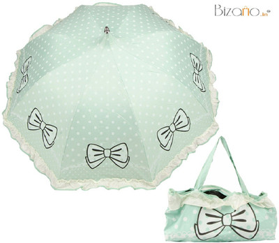 

Bizarro.in BIU-7015950-POUCH-BOW-LTG Umbrella(Green)