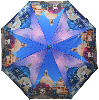 

Murano 3 Fold Auto Open RST Print Design 400156_D Stylish Umbrella(Multicolor)