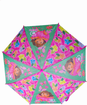 

Fiable Creations Dora Print Pink 18" Radius Kids Umbrella(Pink)