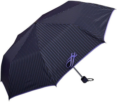 

Elephant Brand 3 Fold Reva Umbrella(Black, Purple)