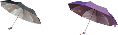 

Bs Spy Pakiza Purple 3 Fold Pack Of 2(1 black) Umbrella(Purple)