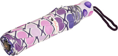 

Elephant Brand 3 Fold Polka Dotted Prints - Manual Open Umbrella(Purple)