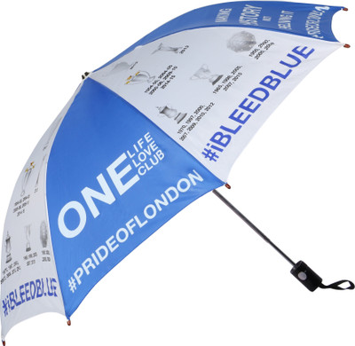 

Invezo Impression Invezo Impression Blue Chelsea 3 fold Automatic Umbrella Umbrella(Blue, White)