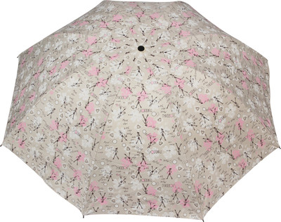 FabSeasons Colorful Printed Umbrella(Beige)