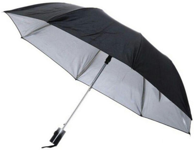

Elligator Rainy & Sunlight Protection Black Umbrella(Black)