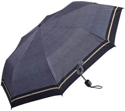 

Elephant Brand 3 fold Denim Print Grey Umbrella(Grey)