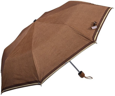 

Elephant Brand 3 fold Denim Print Brown Umbrella(Brown)