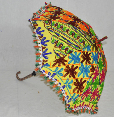 

Lal Haveli Rajasthani Handmade Umbrella(Yellow)