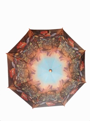 

Fiable Creations Double Fold Multiple Car Print 19" Radius Umbrella(Multicolor)