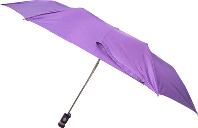 

Fendo Auto Open 3 Fold nylon Fabric Rihana Purple Umbrella(Purple)