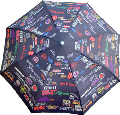 

kehklo Three fold Rock Bands Umbrella(Multicolor)