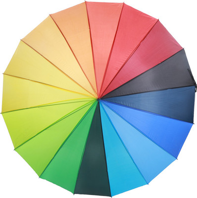 

Luggage Kart Jumbo Rainbow Umbrella(Multicolor)