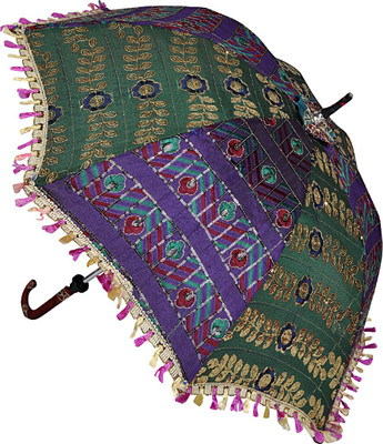 

Lal Haveli Handmade Single Fold Designer Umbrella(Multicolor)
