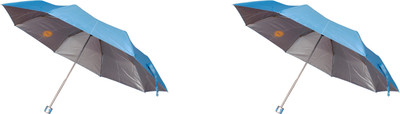 

Bs Spy Pakiza Blue 3 Fold Pack Of 2 Umbrella(Blue)