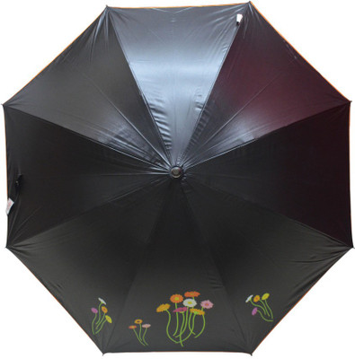 

Murano Stairght black color Daisy Flower Printed_400161_B Umbrella(Black)