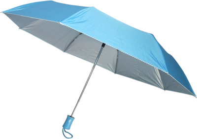 

Fendo Avon kareena_E 3 Fold cyan color Umbrella(Blue)
