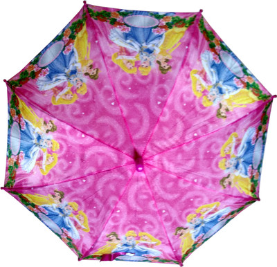 

Fiable Creations 3 Dolls with Mirror Print 18" Radius Kids Umbrella(Pink)