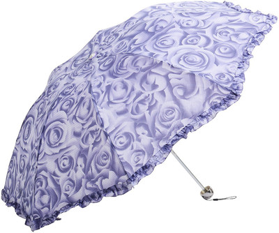 

Haneez Purple Women's Folding Durable Lace Border Umbrella(Purple)