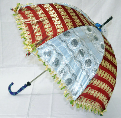

Lal Haveli Women's Fashion Handmade Sun Umbrella(Multicolor)
