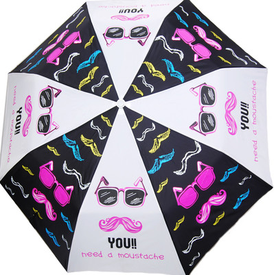 

Cheeky Chunk Moustache Umbrella(Multicolor)