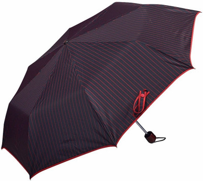 

Elephant Brand 3 Fold Reva Umbrella(Black, Red)