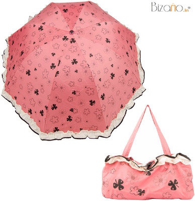 

Bizarro.in BIU-7016950-POUCH-FLW-ORA Umbrella(Orange)