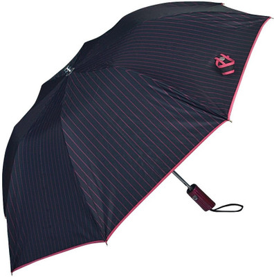 Elephant Brand 2 Fold Reva Automatic Umbrella(Black, Pink)