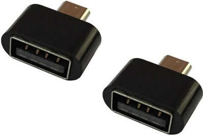 

BB4 PACK OF 2 MICRO USB TO USB CONVERTER CABLE USB Adapter(Black)