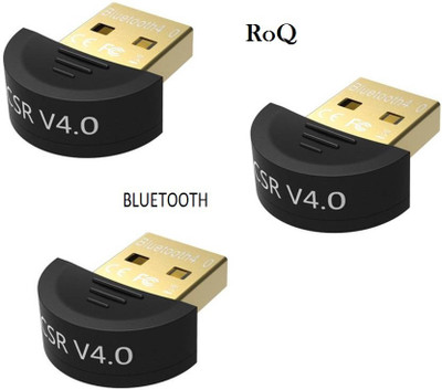 

ROQ SETS OF 3 MINI CSR DUAL MODE 4.0 BLUETOOTH USB Adapter(Black)
