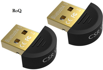 

ROQ SETS OF 2 MINI CSR DUAL MODE 4.0 BLUETOOTH USB Adapter(Black)