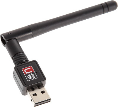 

Ad Net 600 Mbps Wireless Adapter 802.11n/g/b with Antenna USB LAN Card(Black)