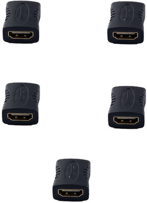 Trackswipe Female To Female Coupler HDMI Extender Female To Female Coupler HDMI Connector Black