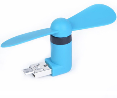 

De-TechInn Mini Micro USB 2 in 1 Portable Fan For Android Smart Phone, Powerbank EC1258 USB Fan(Multicolor)