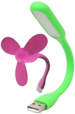 Vsquare flexible portable ulf529 USB Fan, Led Light Green, Pink Vsquare Mobile Accessories