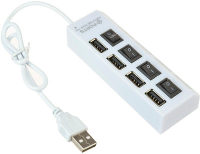

Axcess 4port5 Hi-Speed 480Mbps support 500GB HDD USB Hub(White)