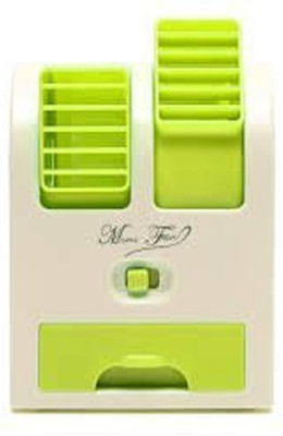 

Octain Dual bladeless mini cooler Easy chargeable OTN 032 USB Fan(White, Green)