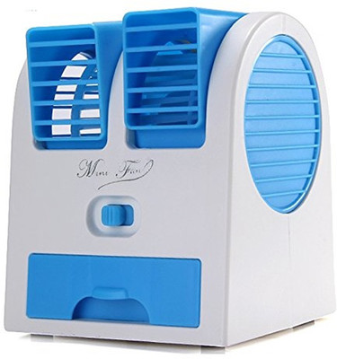

Octain Dual bladeless mini cooler Easy chargeble OTN 032 USB Fan(White, Blue)