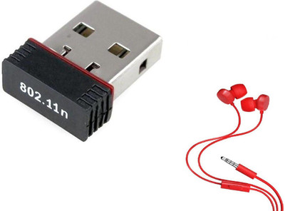 Terabyte Wifi Dongle 802.11n Wi Fi 2.4GHz Wireless LAN Network Card External PC Desktop Laptop USB Adapter Black Terabyte Wireless USB Adapters