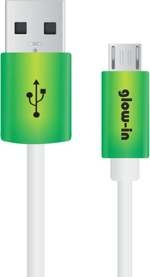 Portronics POR444 Glow in USB Cable White Portronics Mobile Accessories
