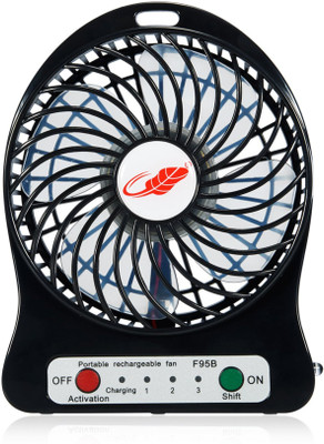 Vsquare portable rechargeable ubf528 USB Fan Black Vsquare Mobile Accessories