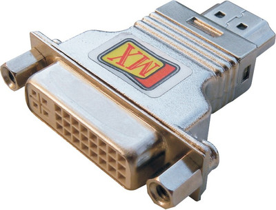 MX . male to Dvi Female Extension Adapter 3309 HDMI Connector Silver