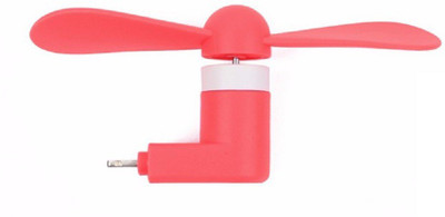 Heartly Android Phone OTG Mini USB Cooling Portable Fan_15 USB Fan(Red)