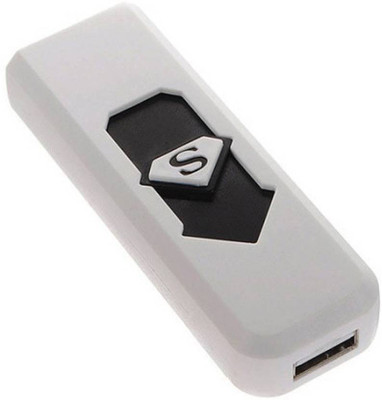 

Pinglo Superman Style Rechargeble White lighter001 Cigarette Lighter(White)