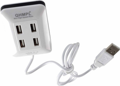 Quantum 4 port 2.0 QHM6633 USB Hub(White) available at flipkart for Rs.199