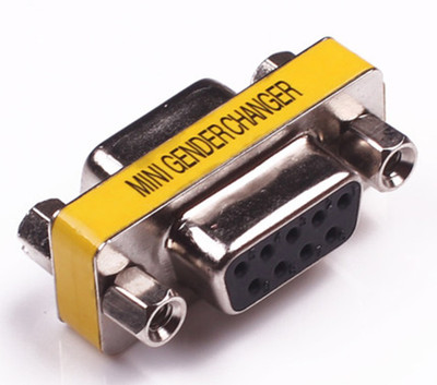 TechGear Mini DB9 RS232 9 Pin to Female Gender Changer Adapter Connecter Coupler Laptop Accessory Silver TechGear Mobile Accessories