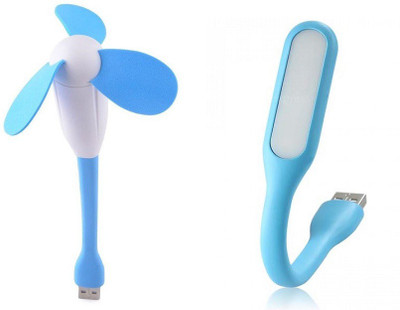 Insasta Combo Of Fan and Light 1 Laptop Accessory Multicolor Insasta Mobile Accessories