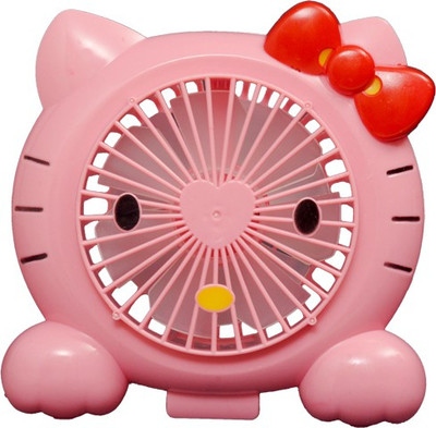 

Montez Portable Hello Kitty Rechargeable hk-876 USB Fan(Pink)