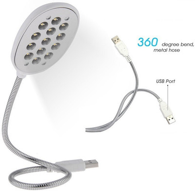 De TechInn Flexible wire powered by 13 Led Light Silver De TechInn Mobile Accessories