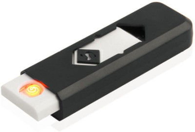

Samons Flameless Rechargeable Electronic Windproof Eco Friendly Unique USB BLACK Cigarette Lighter(Black)