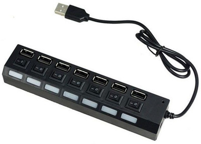 Terabyte 7 Port EB 326B7 USB Hub Black Terabyte Mobile Accessories